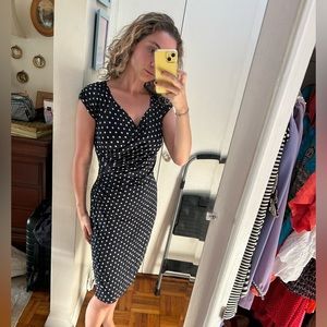 Peserico Wrap Sweetheart Dress shaboing material